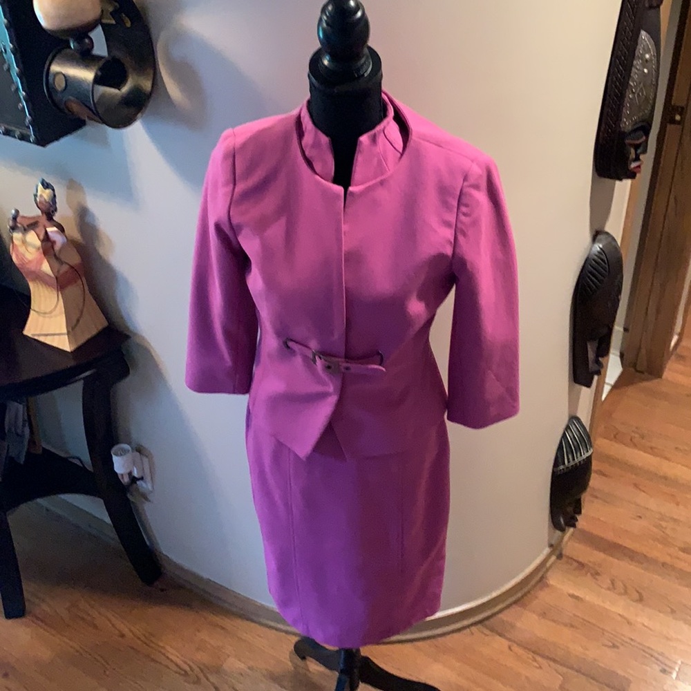 Willi Smith W S Sleeveless Dress Fushia Pink